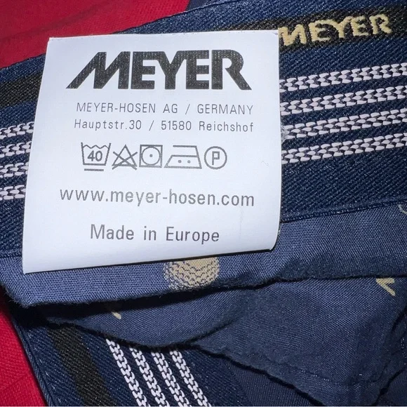 Meyer Golf Caarnoustie Chino Navy Pants Mens Size 40x34